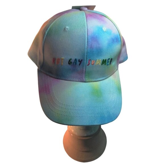 Hot Gay Summer Tie Dye Baseball Cap Pride Apparel Rainbow LGBTQ - Picture 2 of 11